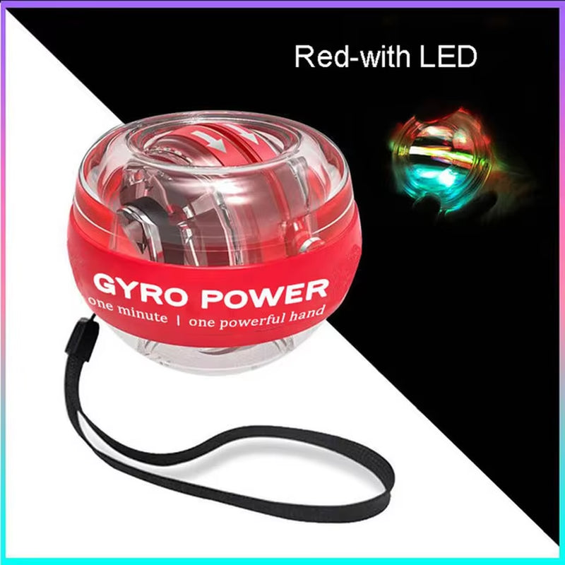LED Gyroscopic Power Trainer Ball Autostart Range Gyro Power Wrist Ball Arm Hand Muscle Force Trainer Fitness Equipment