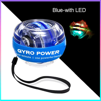 LED Gyroscopic Power Trainer Ball Autostart Range Gyro Power Wrist Ball Arm Hand Muscle Force Trainer Fitness Equipment