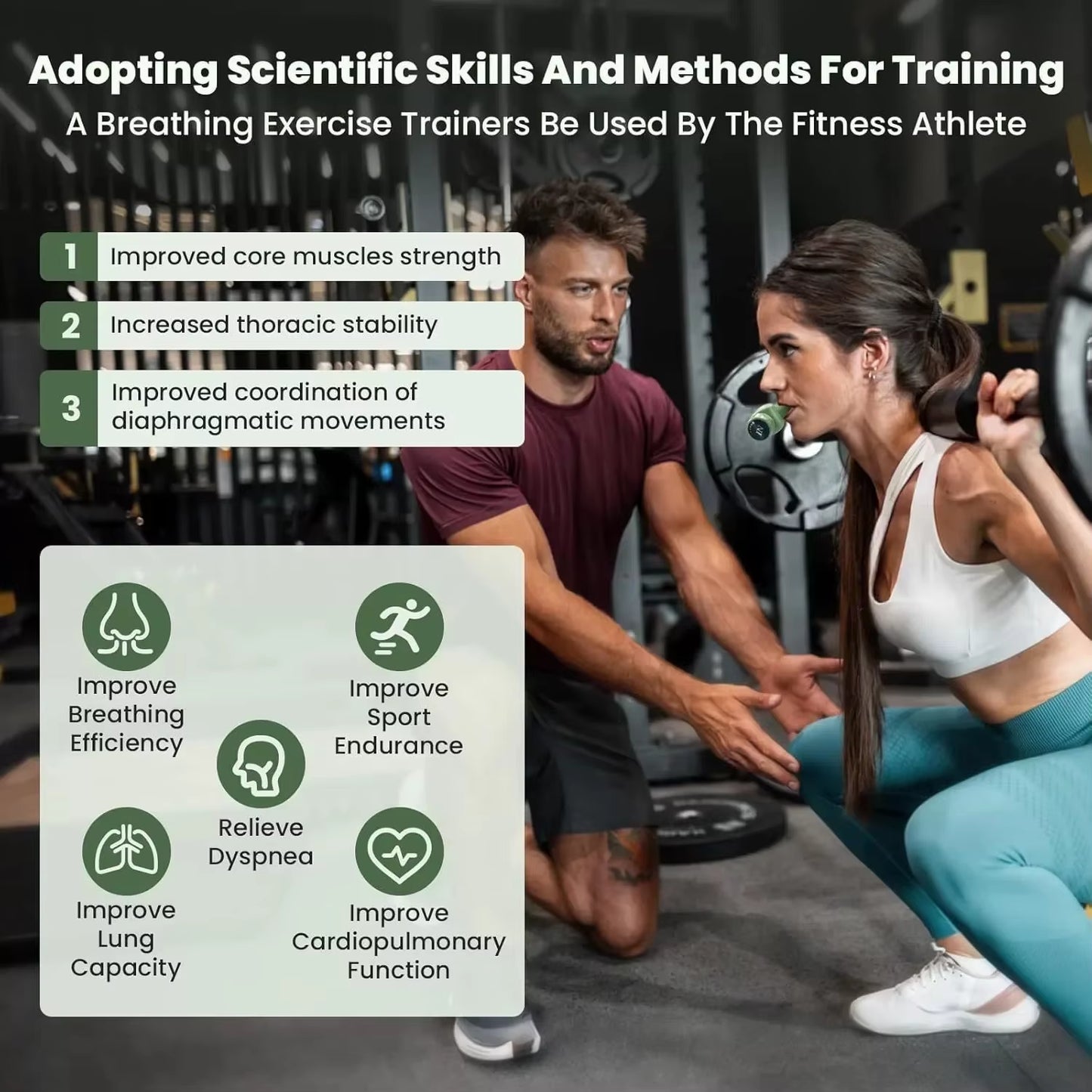 Professional APP Training Companion Breathing Exerciser Lung Trainer Lightweight Professional Strengthen Breathing Exercise