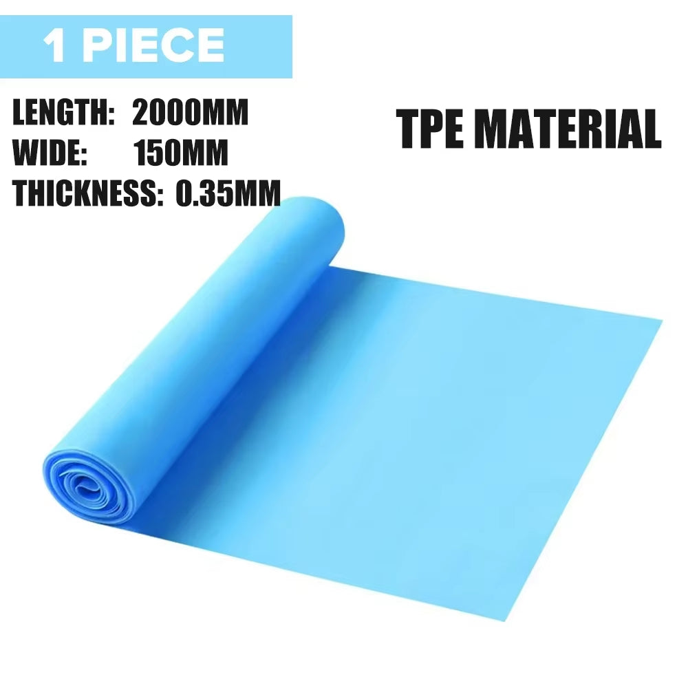 Length 200Cm Yoga Pilates Stretch Resistance Band for Gym Fitness Exercise Band Training Elastic Rubber Rubber