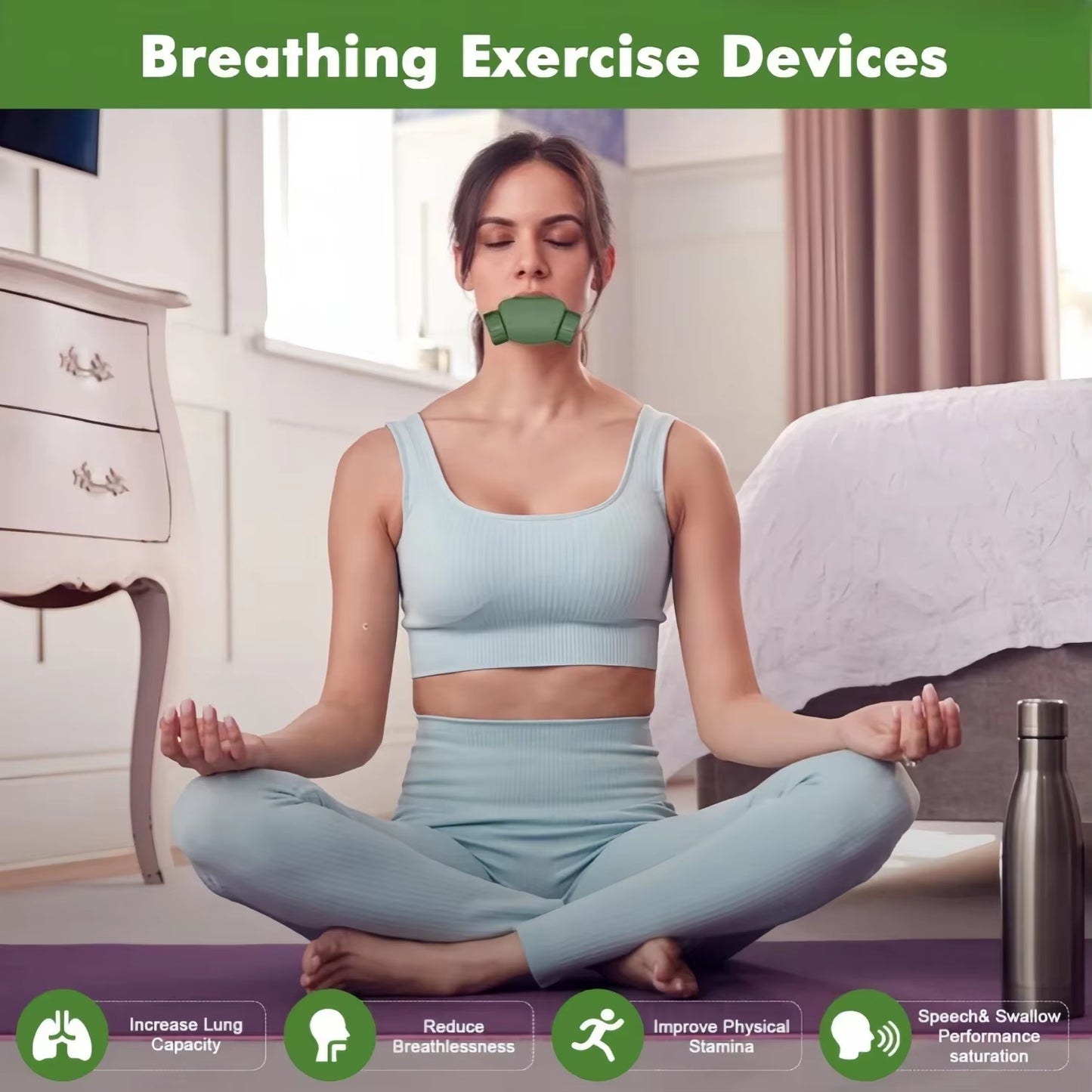 Professional APP Training Companion Breathing Exerciser Lung Trainer Lightweight Professional Strengthen Breathing Exercise