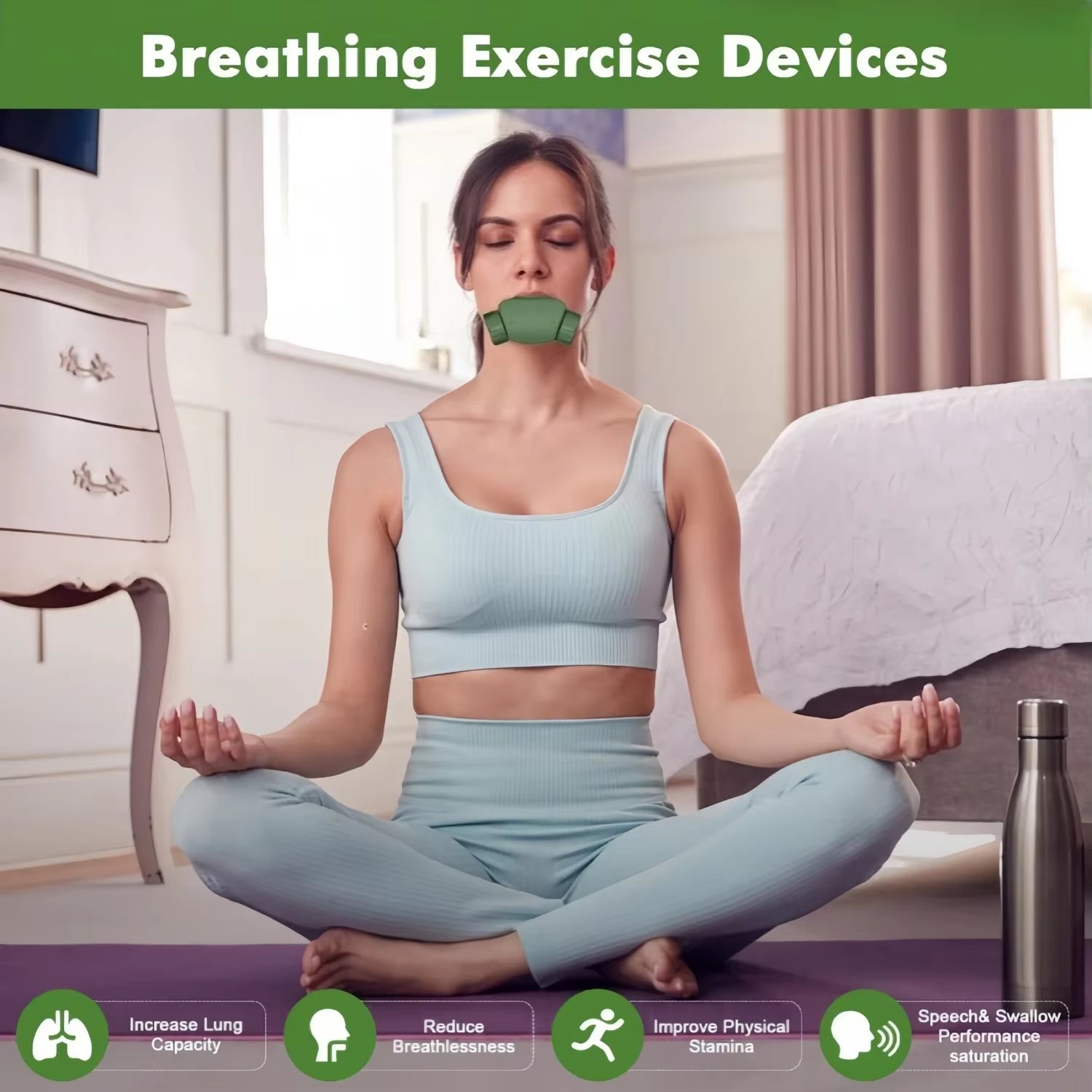 Professional APP Training Companion Breathing Exerciser Lung Trainer Lightweight Professional Strengthen Breathing Exercise